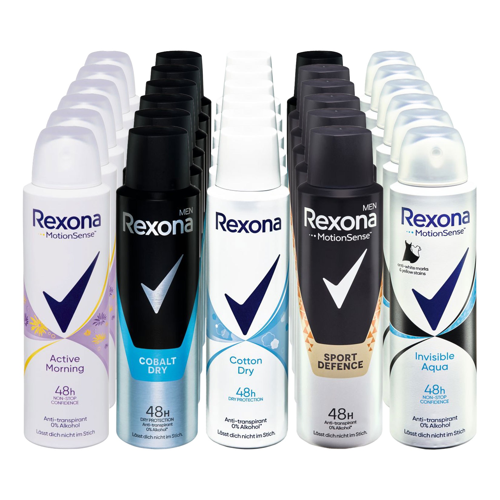 Rexona Deospray 150 ml verschiedene Sorten, 30er Pack - Bild 1
