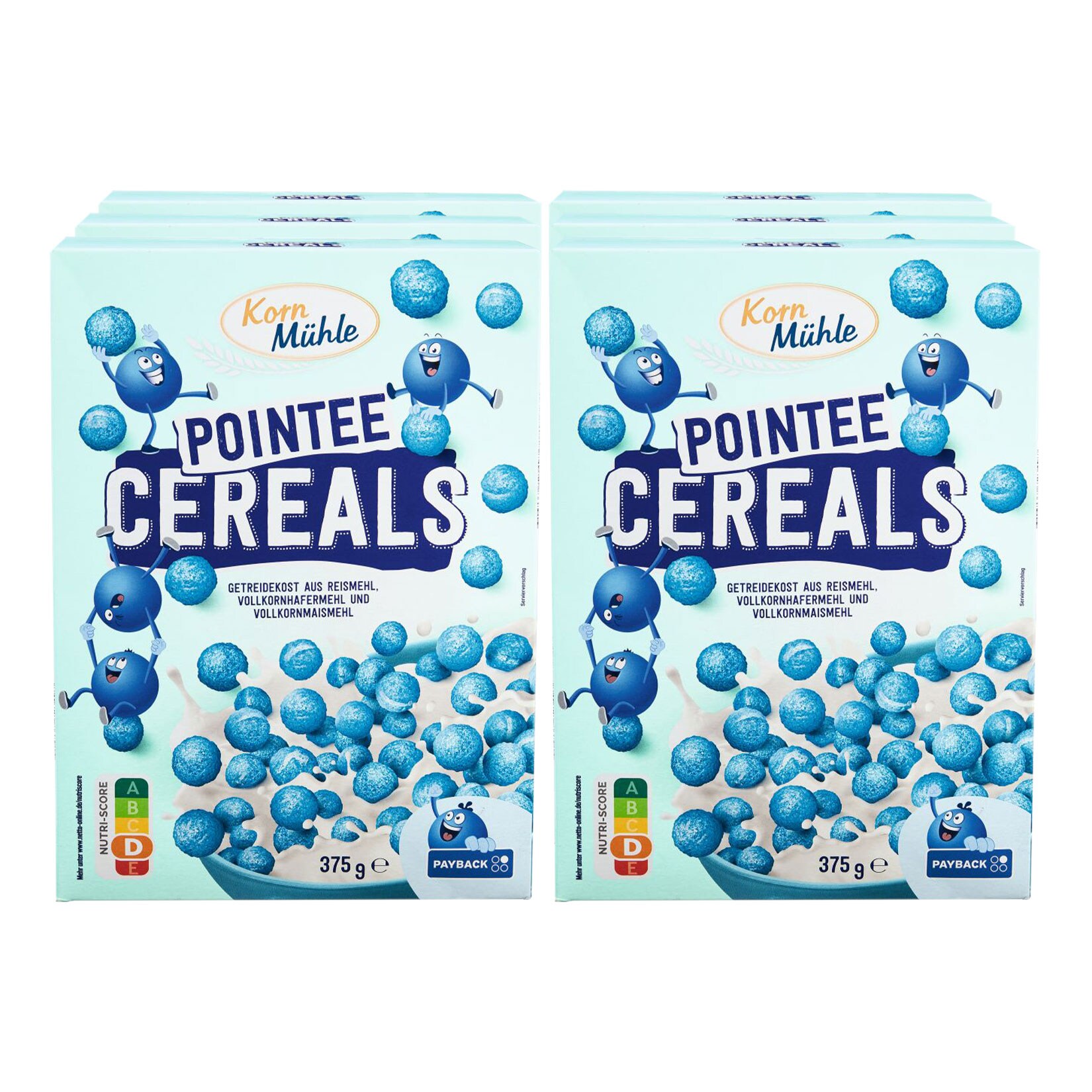 Blaue Hoops Cereals 375g, 6er Pack - Bild 1