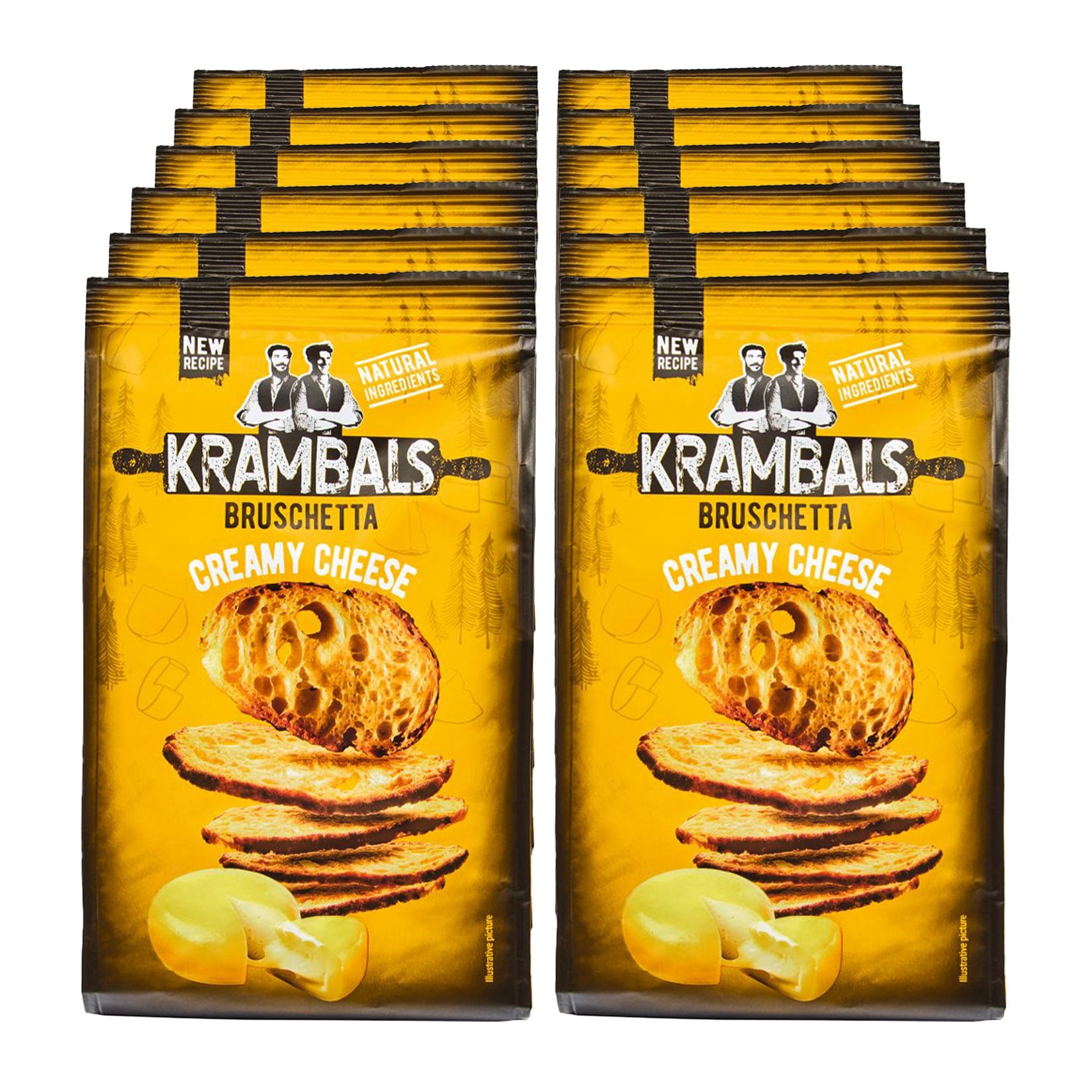 Krambals Brotchips Creamy Cheese 70 g, 12er Pack - Bild 1