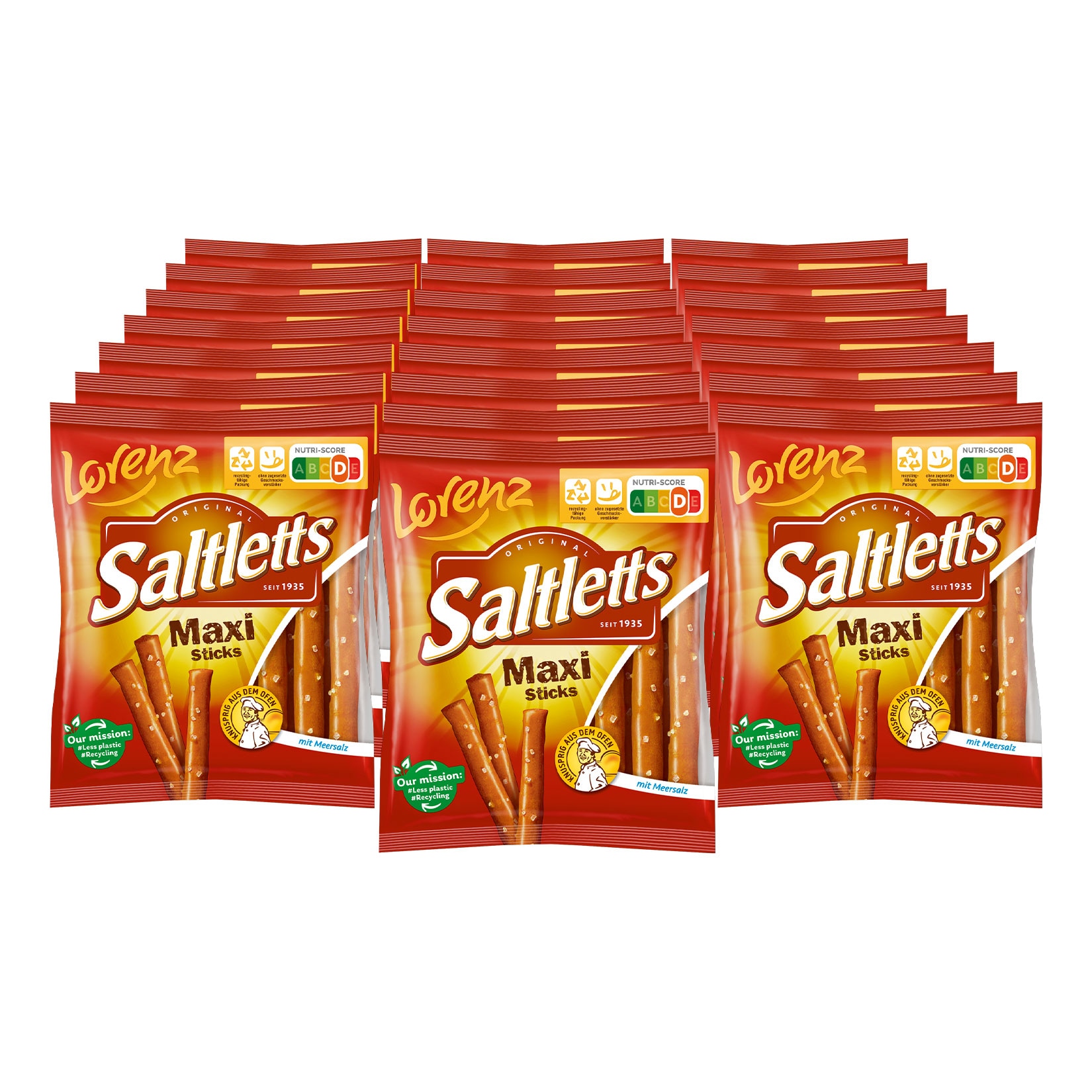 Lorenz Saltletts Maxi Sticks 125 g, 22er Pack - Bild 1