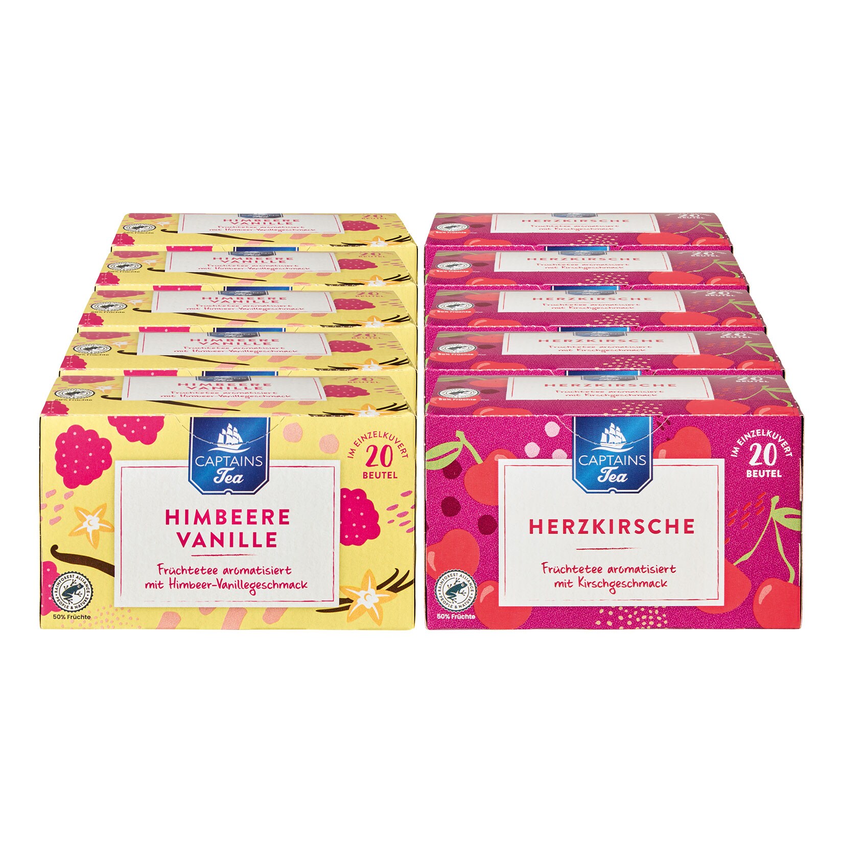 Captains Tea verschiedene Sorten 60 g, 10er Pack - Bild 1