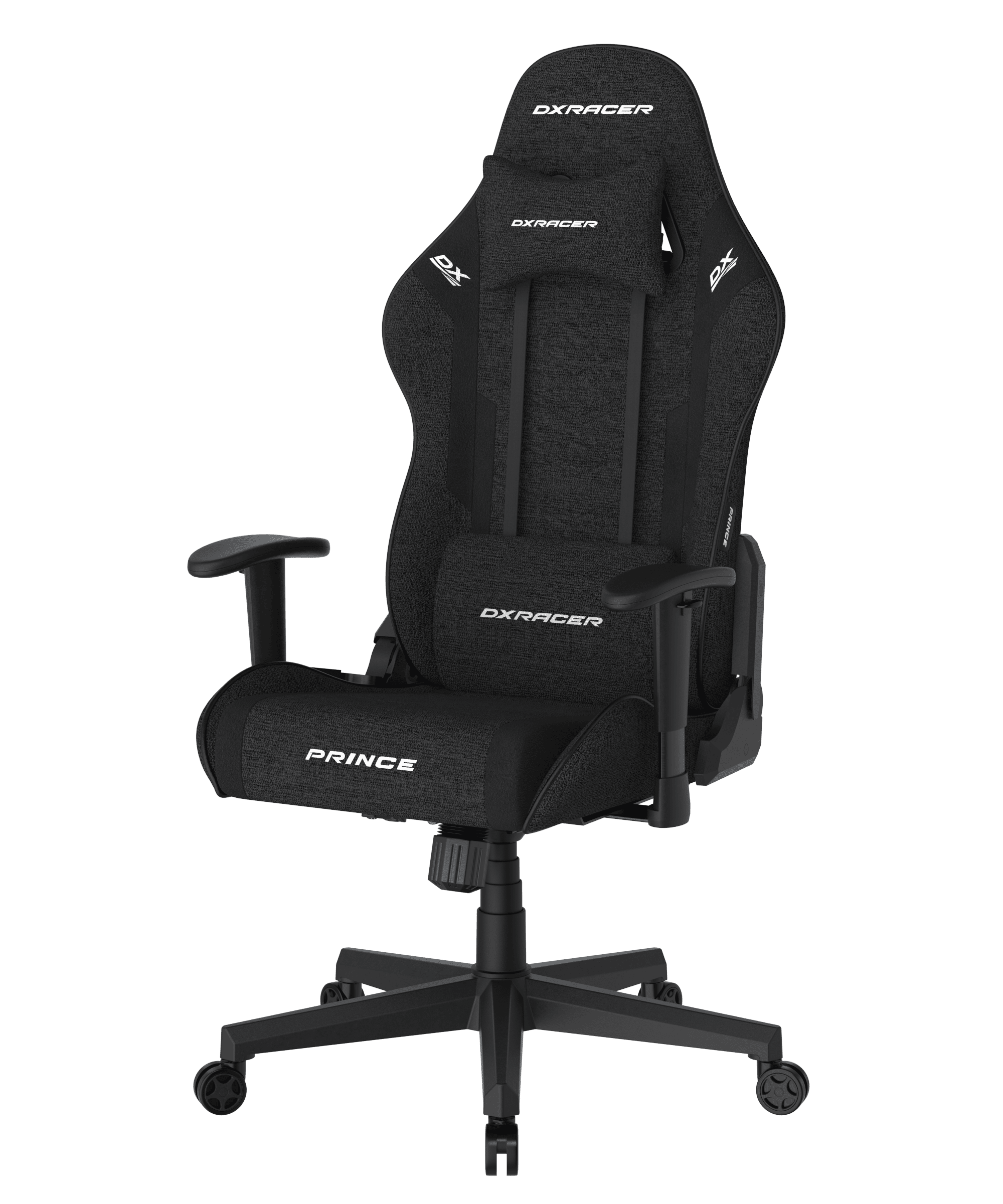 DXRacer Gaming Stuhl, GC/LPF132FBCFBB/N, PRINCE Serie, Stoffbezug schwarz - Bild 1