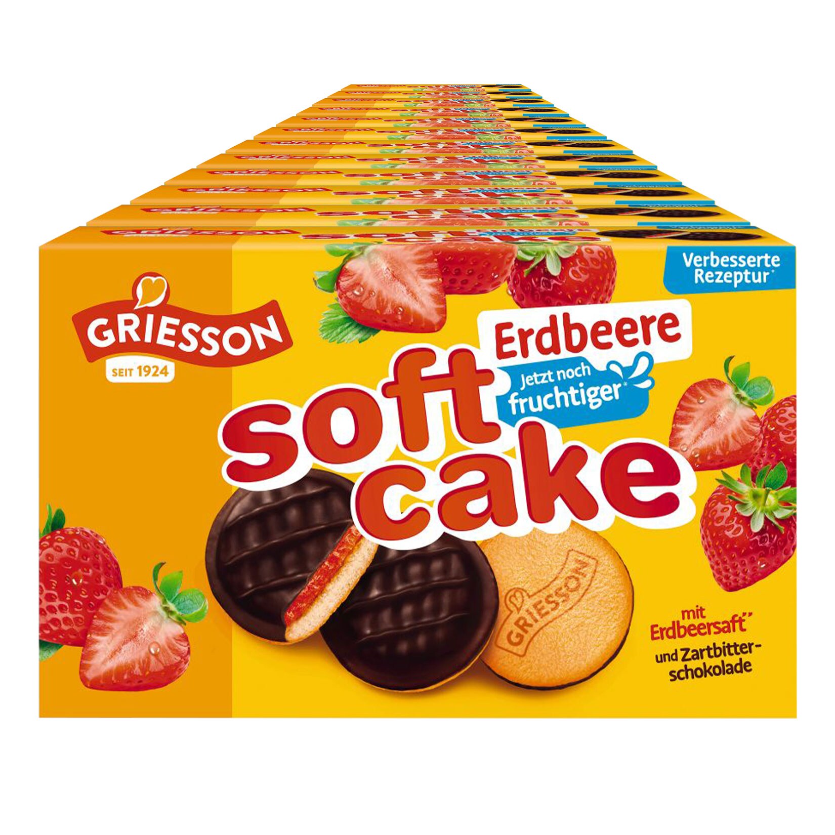 Griesson Soft Cake Erdbeere 300g, 12er Pack - Bild 1