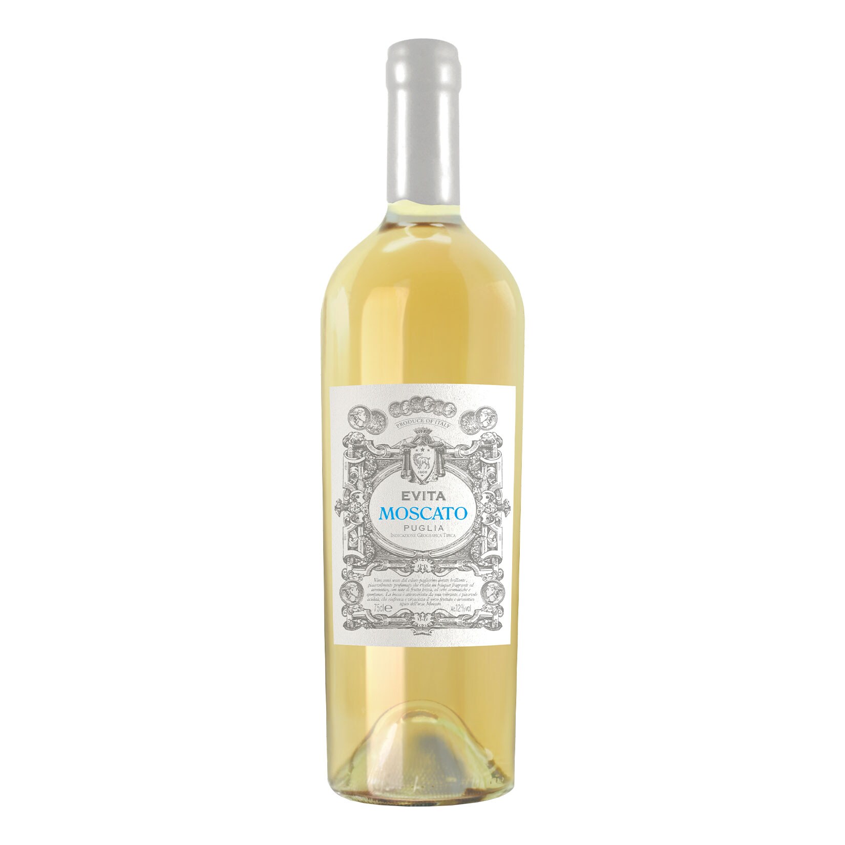 Evita Moscato Puglia IGT 12,0 % vol 0,75 Liter - Bild 1