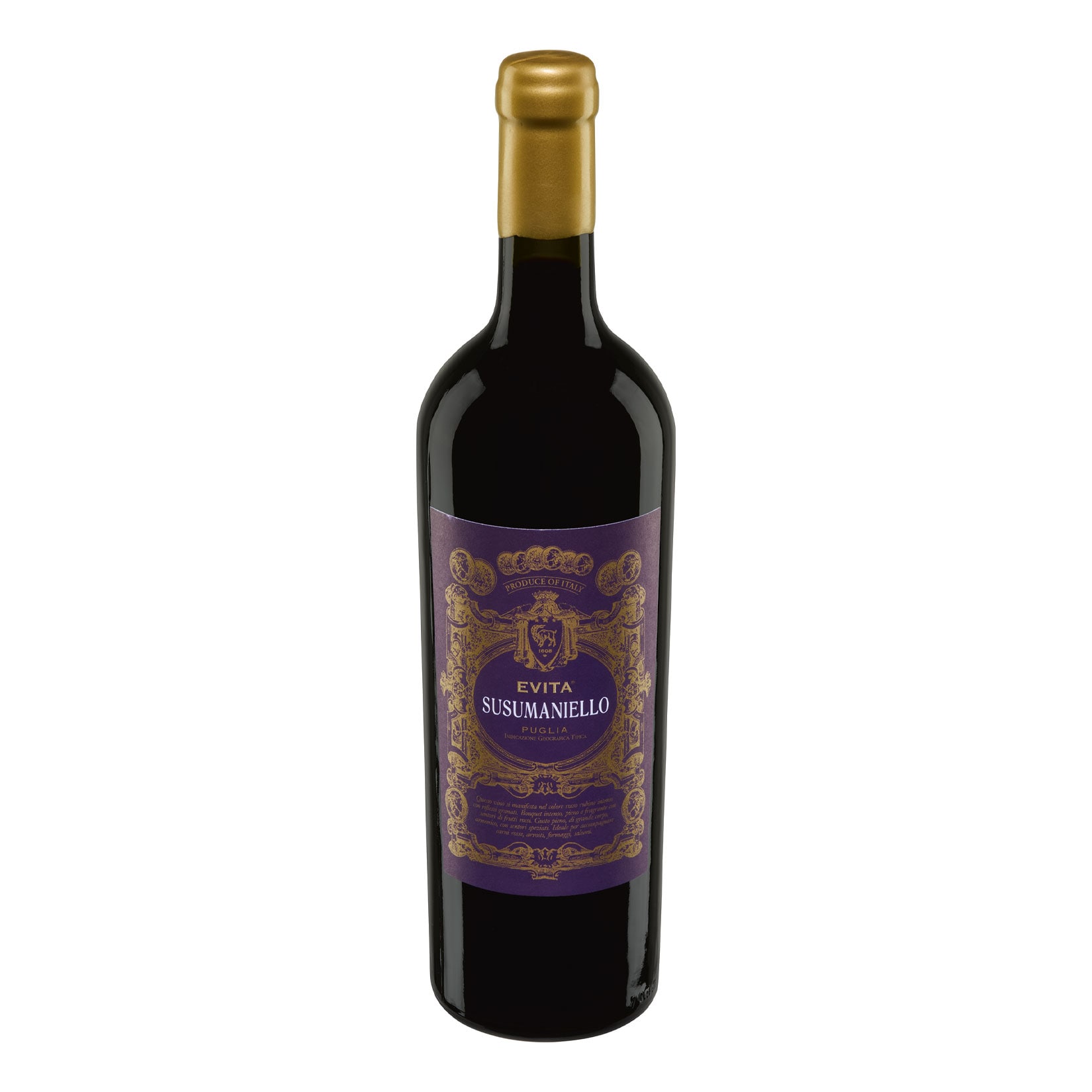 Evita Susumaniello Puglia IGT 13,0 % vol 0,75 Liter - Bild 1