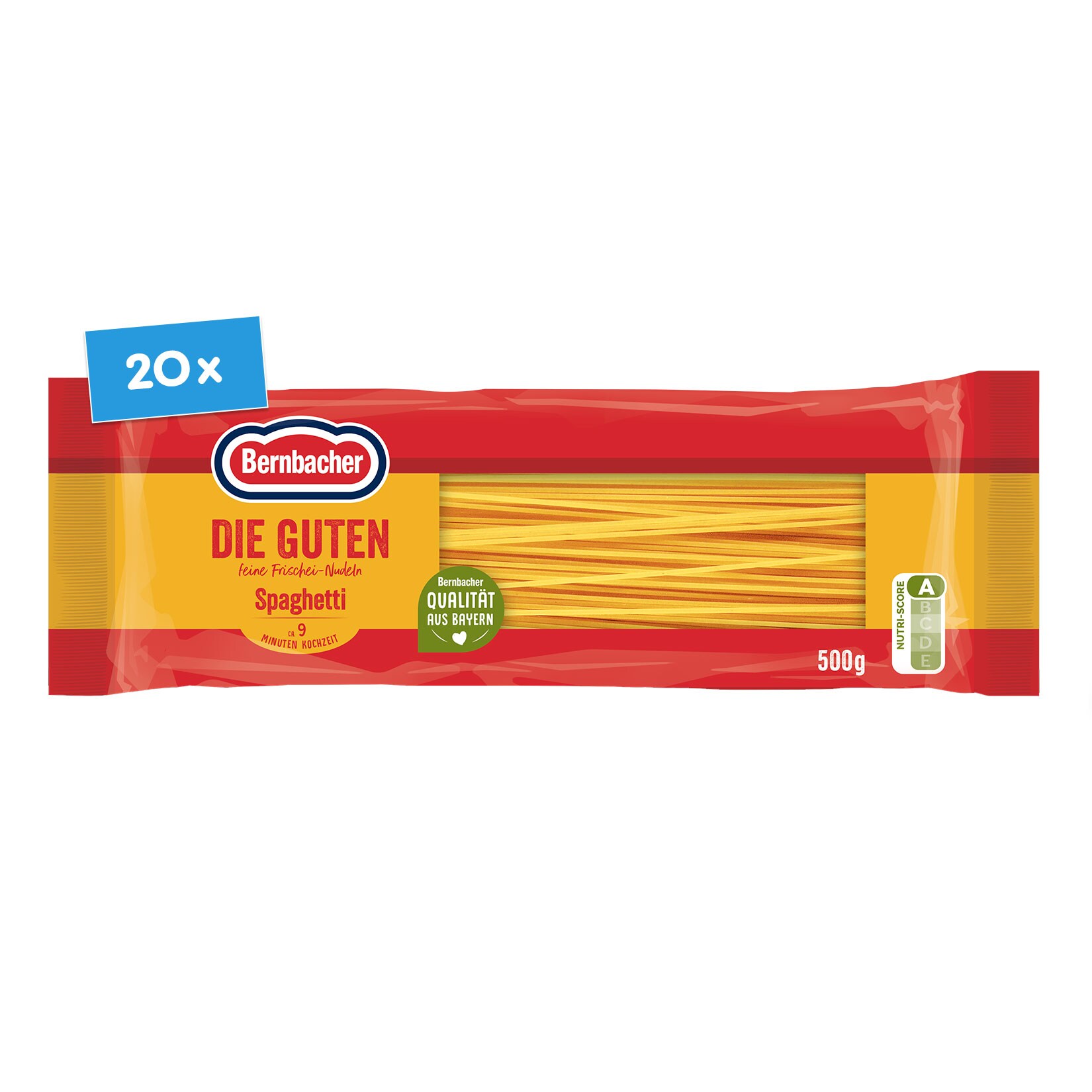 Bernbacher Die Guten Spaghetti 500g, 20er Pack - Bild 1