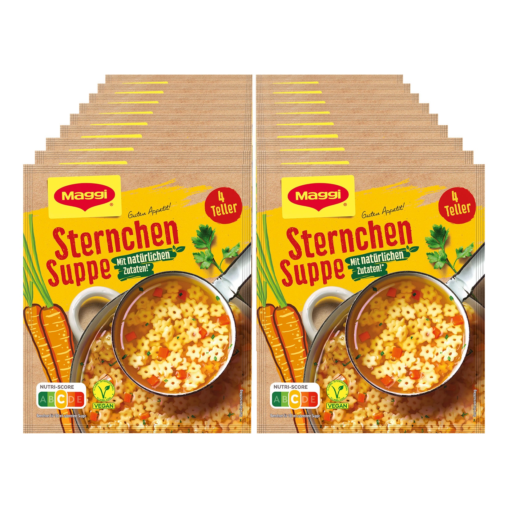 Maggi Guten Appetit Sternchensuppe f&uuml;r 1 Liter, 18er Pack - Bild 1