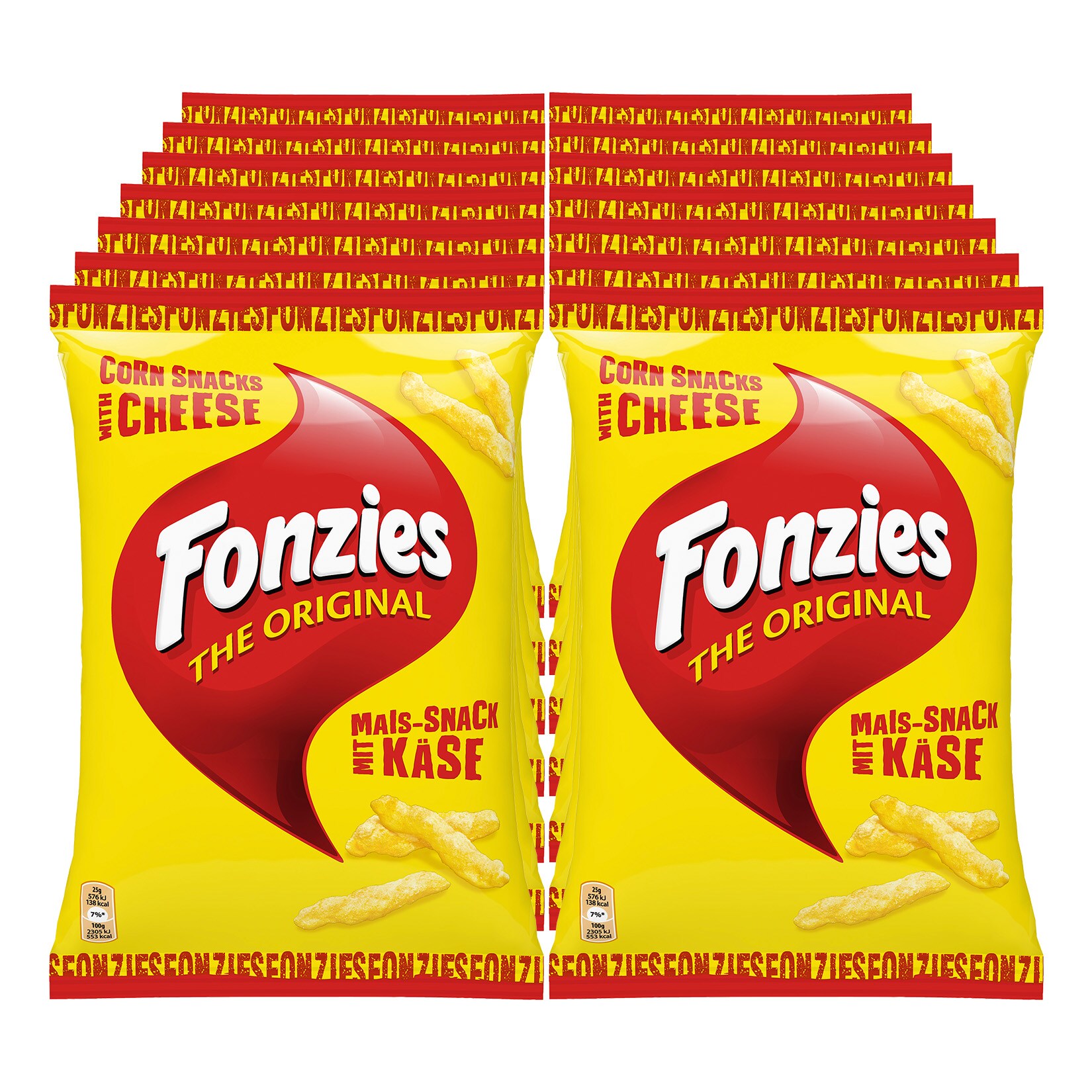 Fonzies Original Mais-Snack mit K&auml;se 100g, 14er Pack - Bild 1