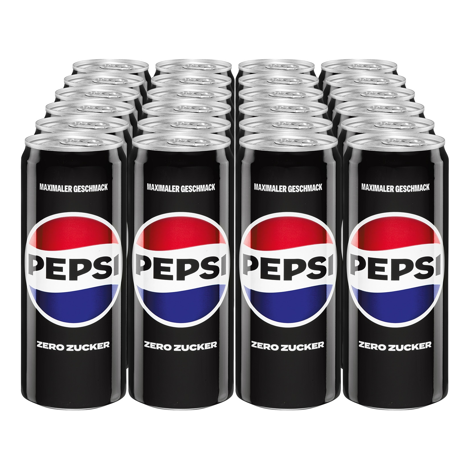 Pepsi Cola Zero Zucker 0,33 Liter Dose, 24er Pack - Bild 1