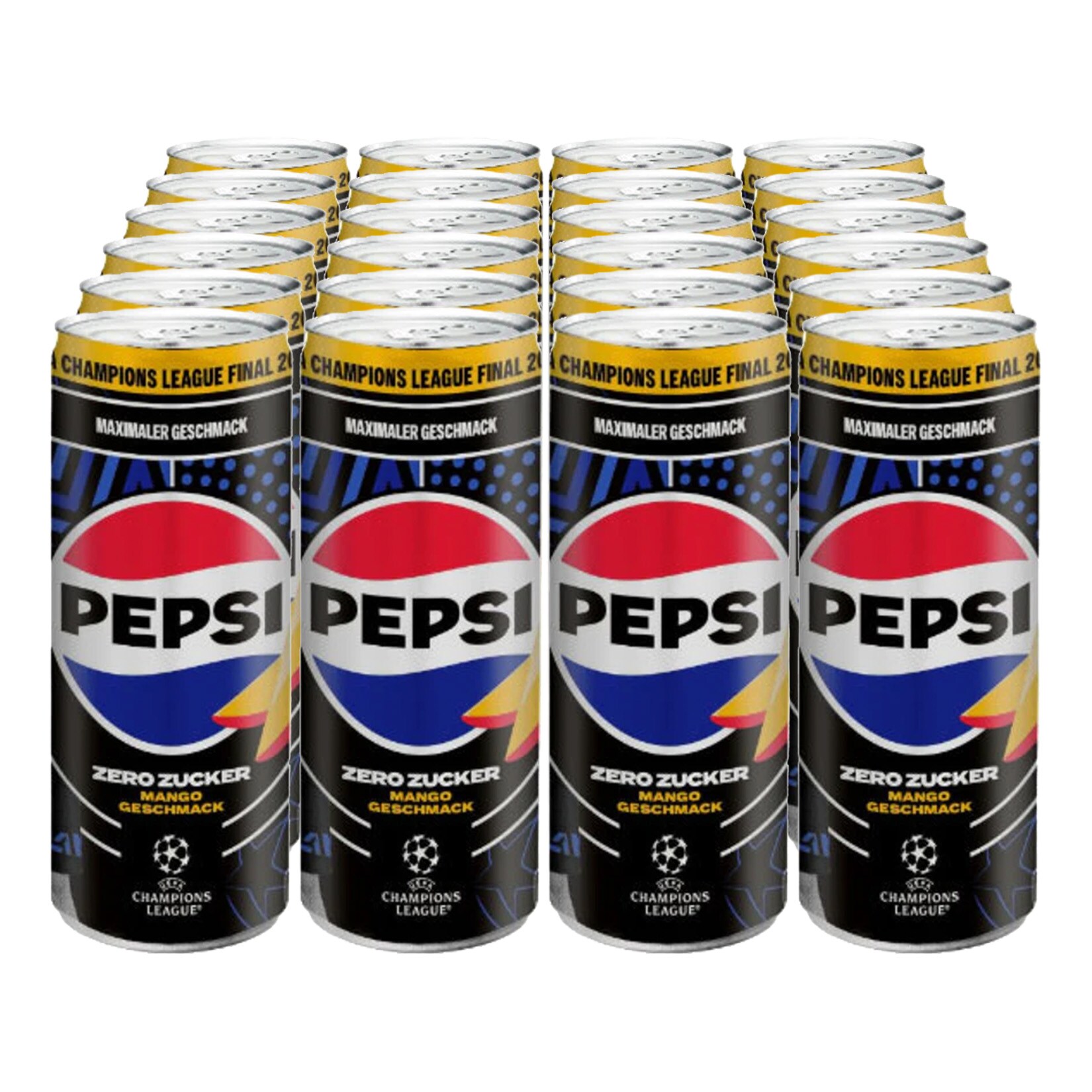 Pepsi Mango Zero 0,33 Liter Dose, 24er Pack - Bild 1