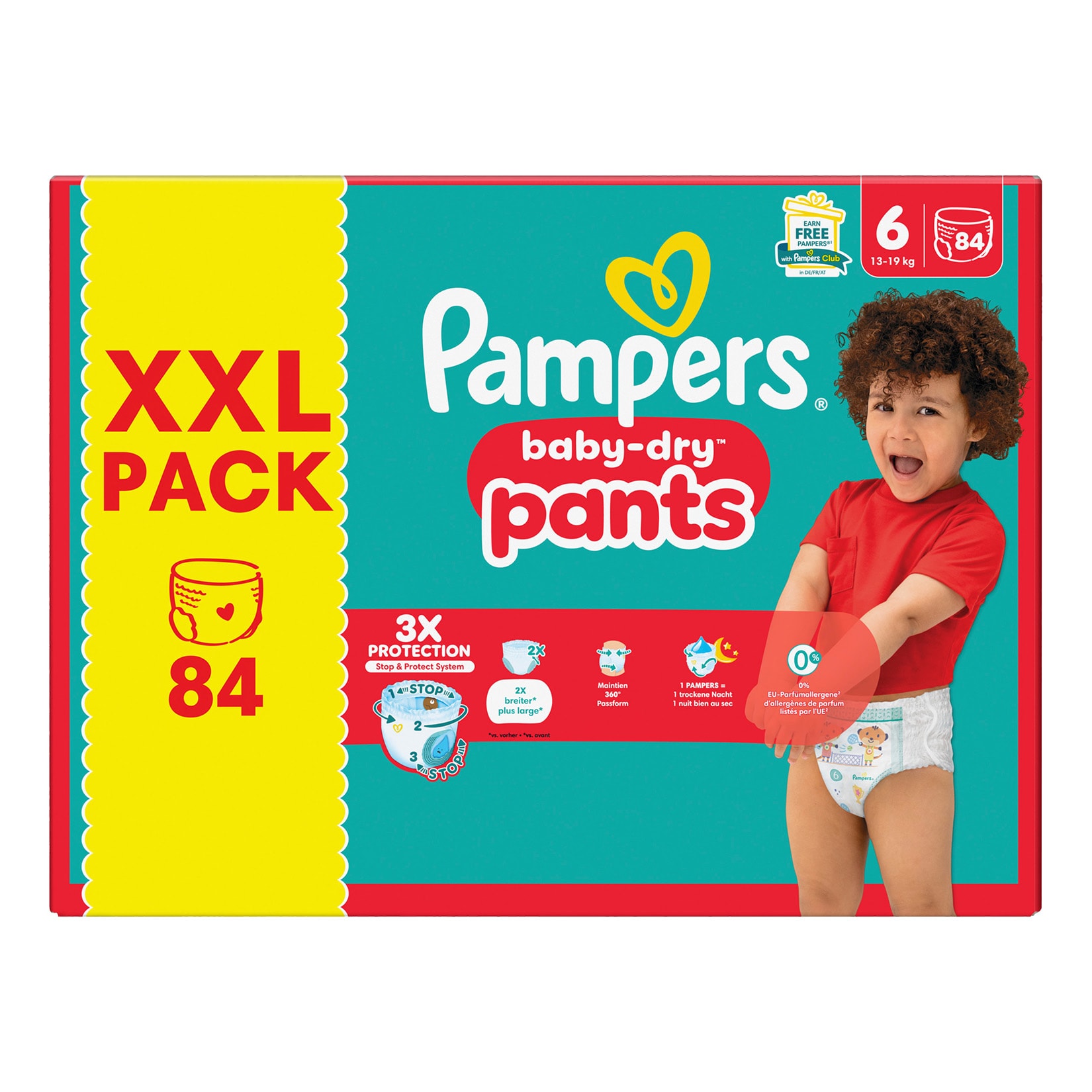 Pampers Baby Dry Pants Gr.6 Extra Large 14-19kg XXL Pack 84 St&uuml;ck - Bild 1