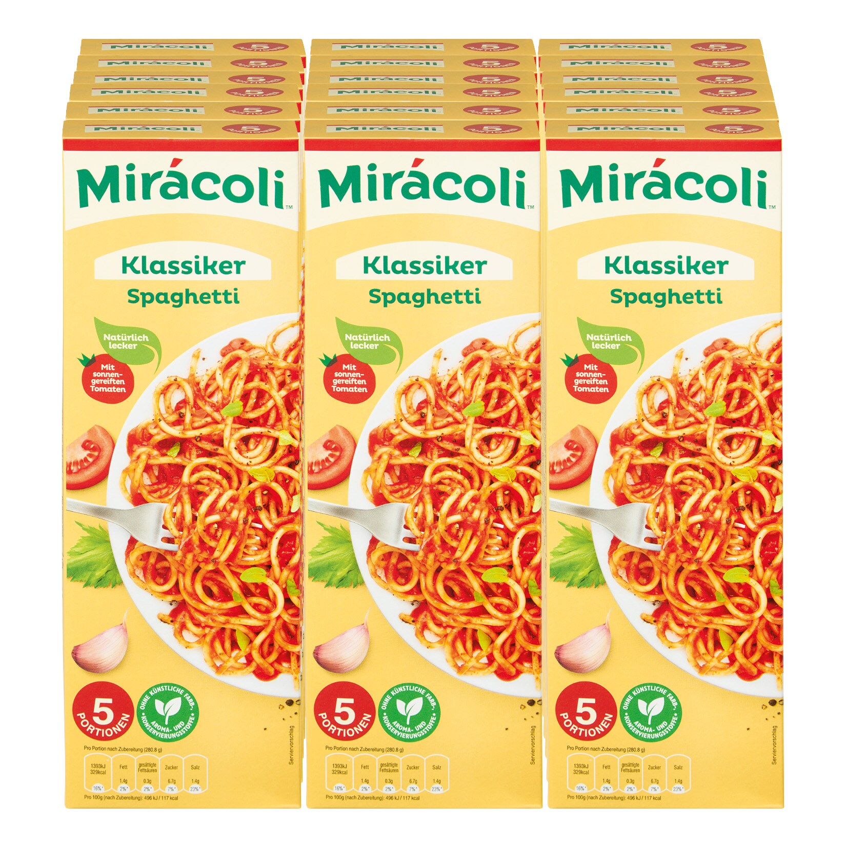 Miracoli Spaghetti Klassiker 610,4 g, 18er Pack - Bild 1
