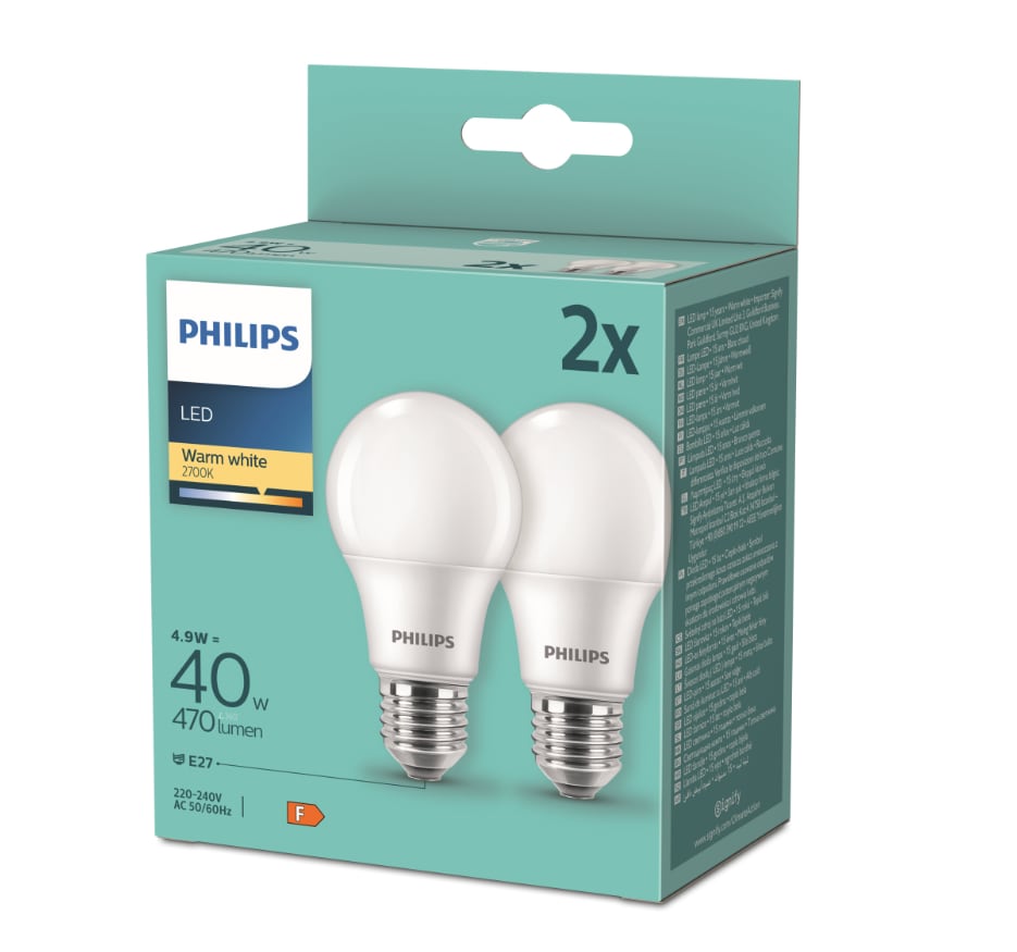 LED Leuchtmittel- versch. Ausf&uuml;hrungen-  LED Birne E27 40W 2er - Bild 1