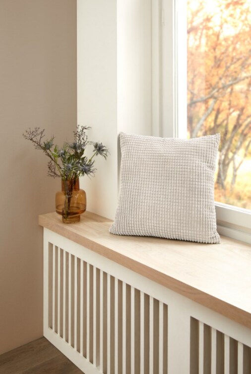 Dekokissen Chenille 50 x 50 cm -versch. Ausf&uuml;hrungen - taupe - Bild 1