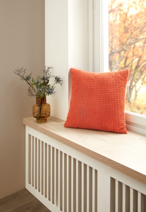 Dekokissen Chenille 50 x 50 cm -versch. Ausf&uuml;hrungen - terra - Bild 1