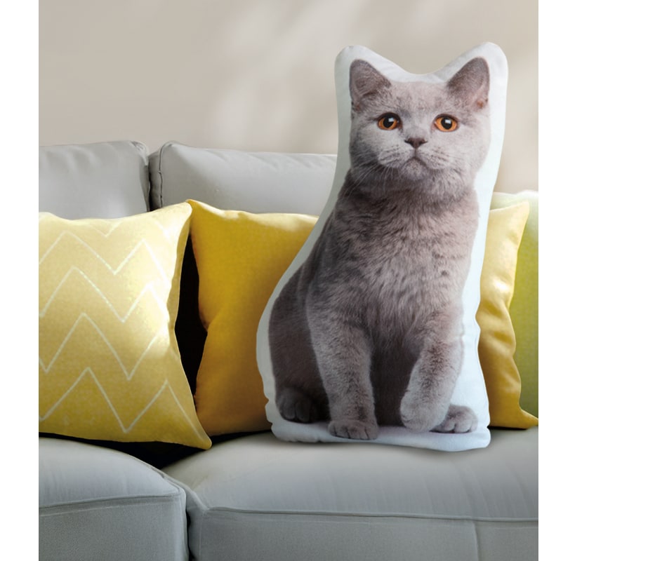 Dekor Tierformkissen - versch. Ausf&uuml;hrungen - Katze - Bild 1