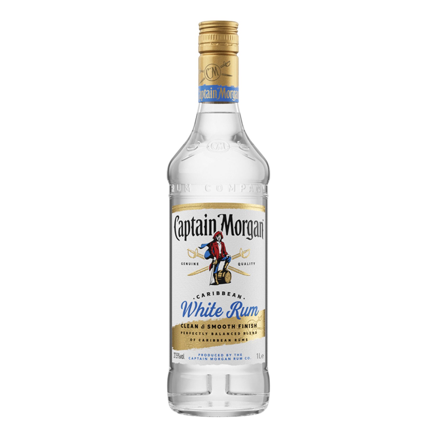 Captain Morgan White Rum 37,5 % vol 1 Liter - Bild 1