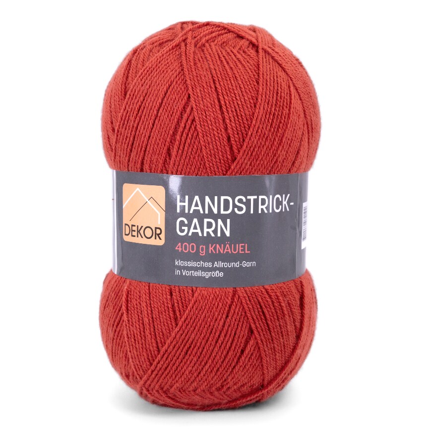 Handstrickgarn Gro&szlig;kn&auml;uel 400 g - rostorange - Bild 1