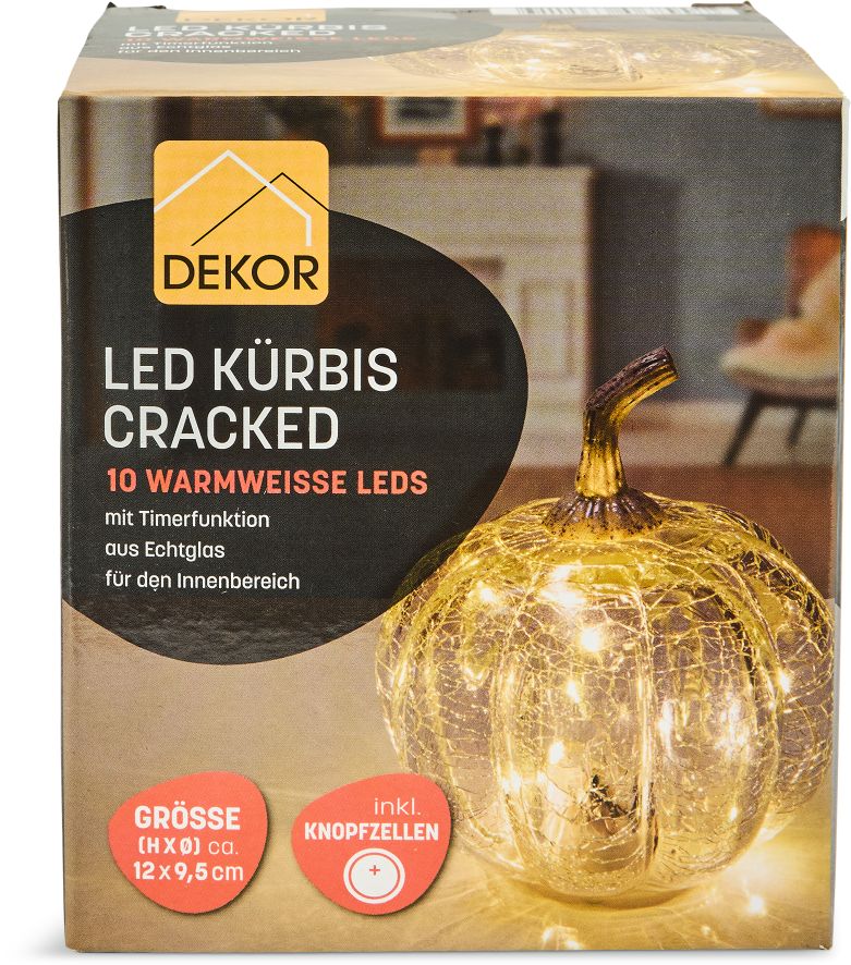 Dekor LED K&uuml;rbis - Bild 1