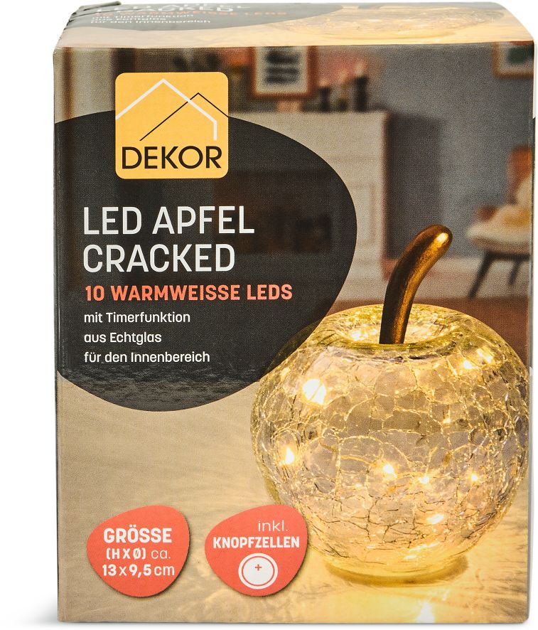 Dekor LED Apfel - Bild 1