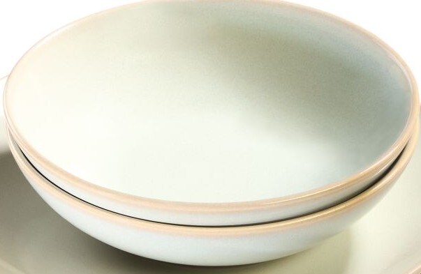 Moritz & Moritz Teller tief, 2er Set, Steinzeug, wei&szlig;/creme - Bild 1