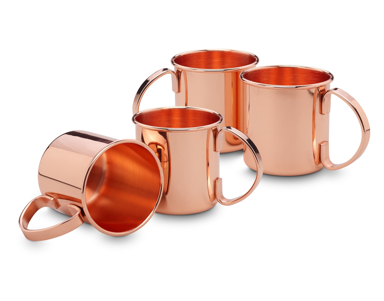 Moscow&nbsp;Mule Becher Set 4tlg aus Edelstahl, glatt - Bild 1