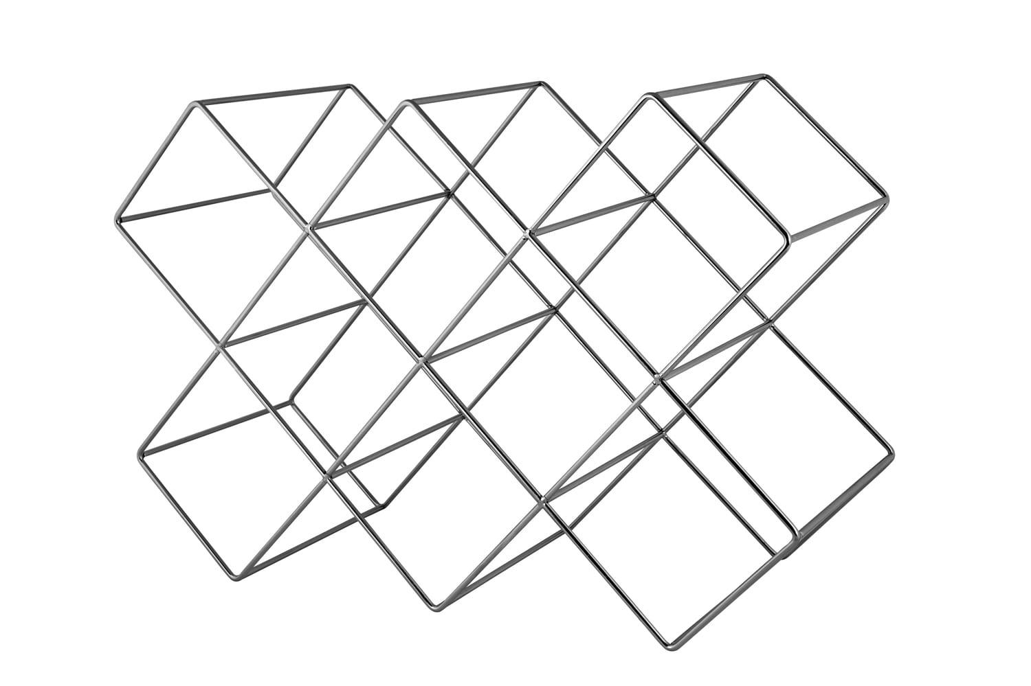 Weinregal f&uuml;r 8 Flaschen - schwarz - Bild 1