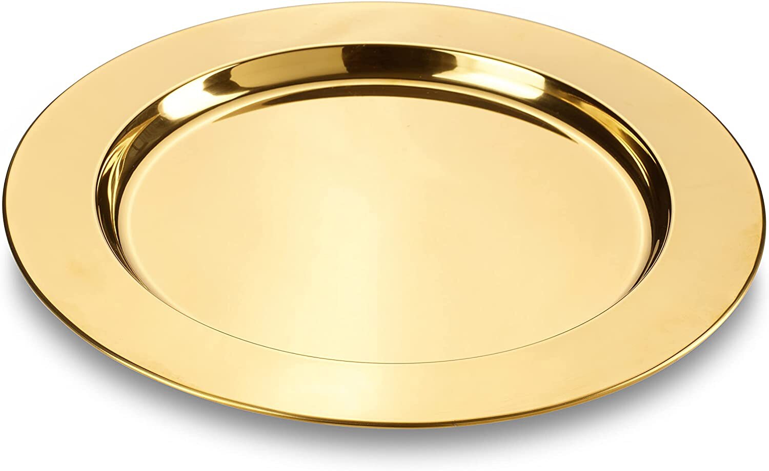 Platzteller Set 2tlg aus Edelstahl - gold - Bild 1