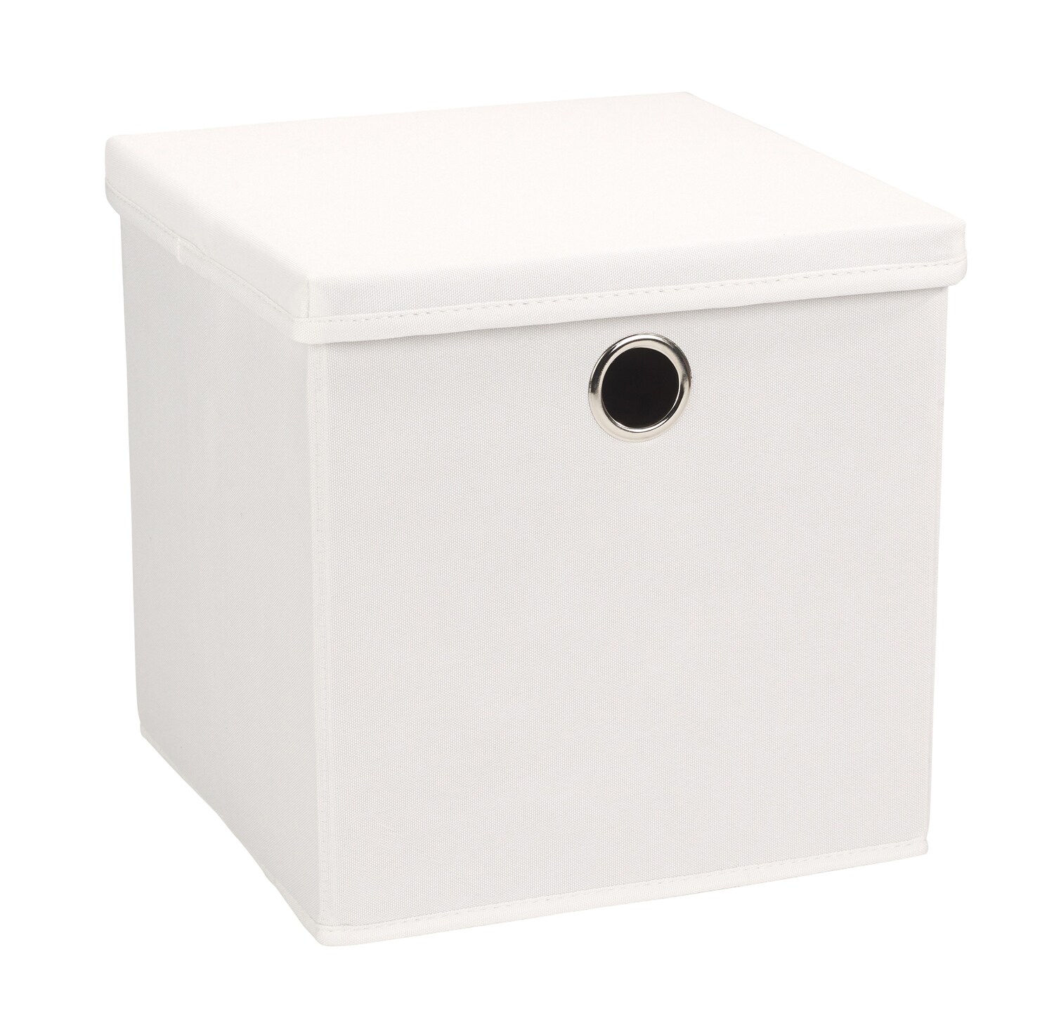 Aufbewahrungsbox mit Deckel - weiß