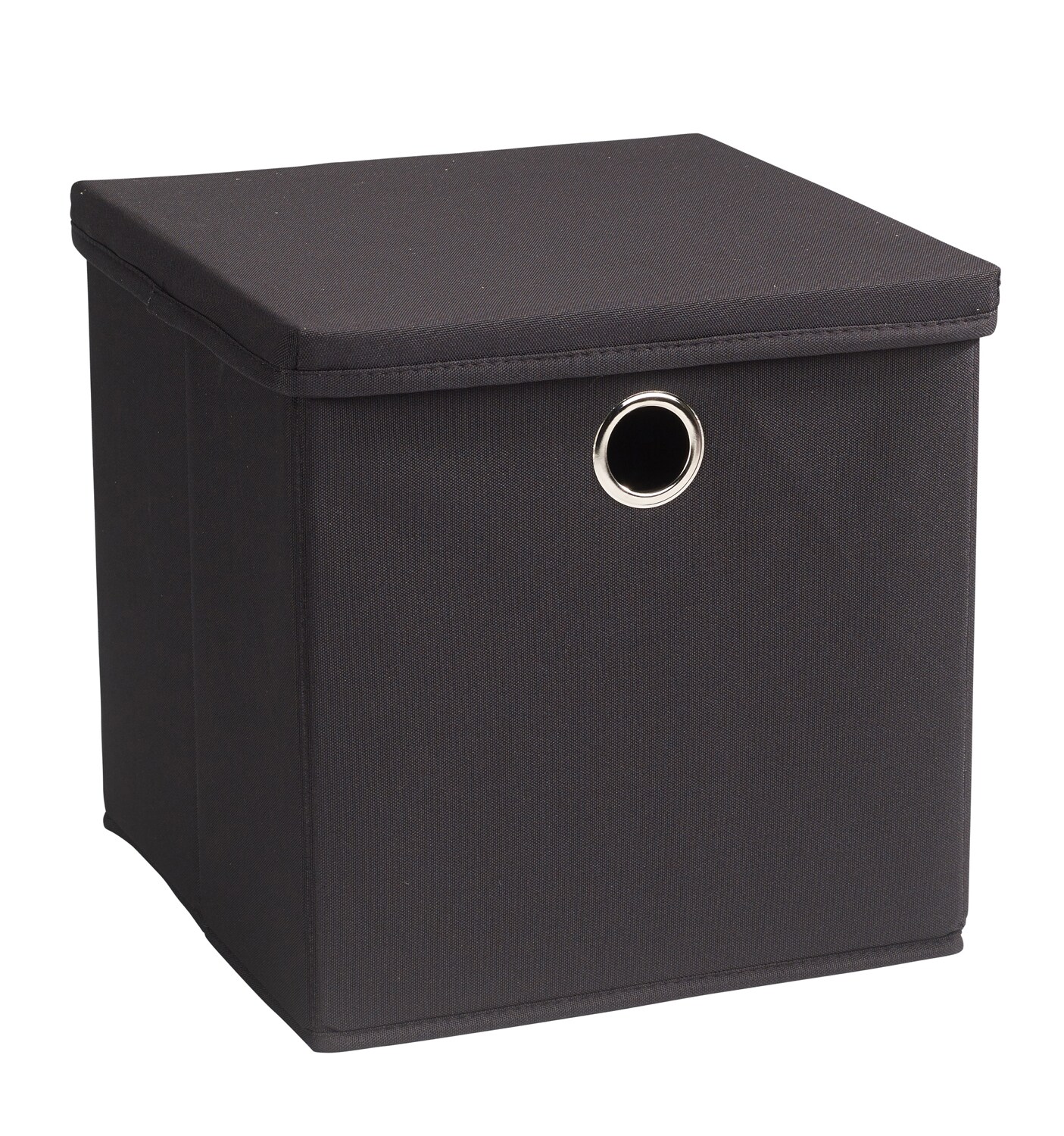 Aufbewahrungsbox mit Deckel - schwarz