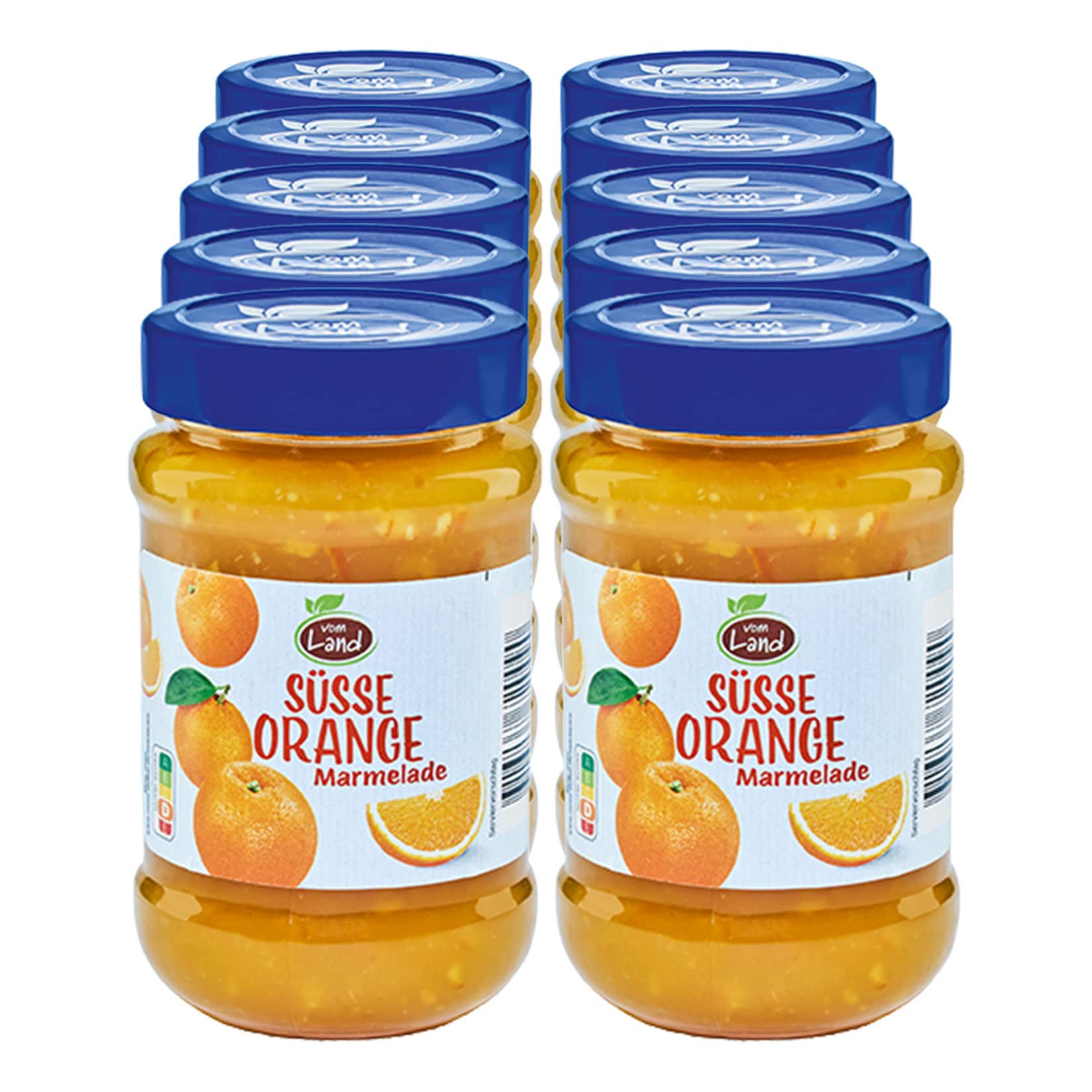 Vom Land Marmelade s&uuml;&szlig;e Orange 450 g, 10er Pack - Bild 1