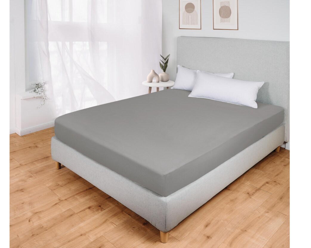 DEKOR Frottee-Spannbettlaken 140-160/200 cm - versch. Ausf&uuml;hrungen - anthrazit - Bild 1