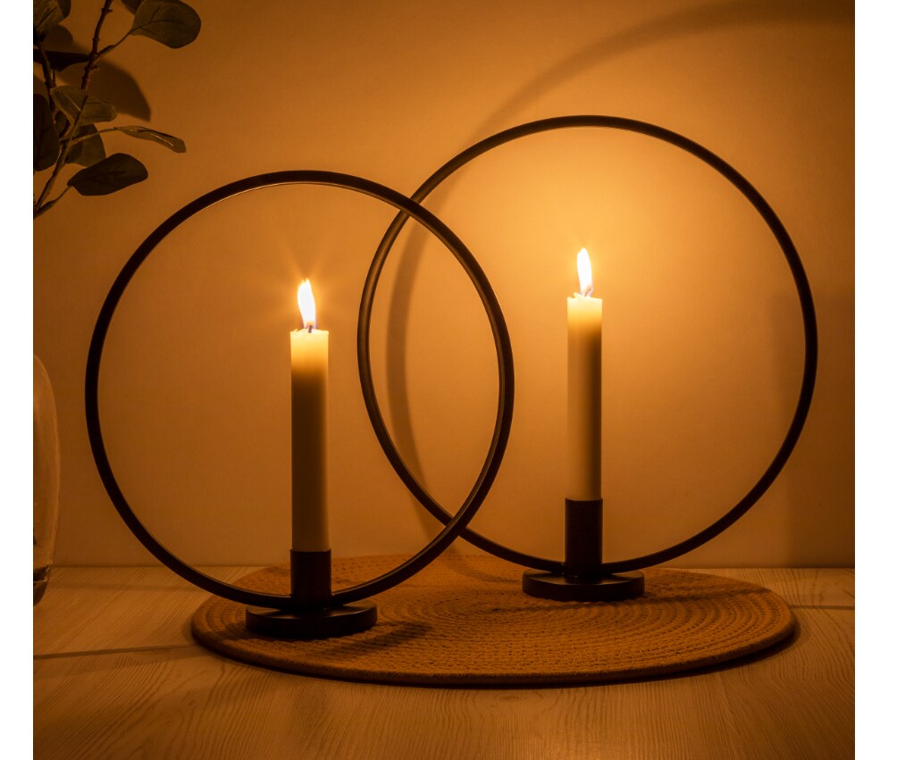 Kerzenhalter Ring 2er Set - Bild 1