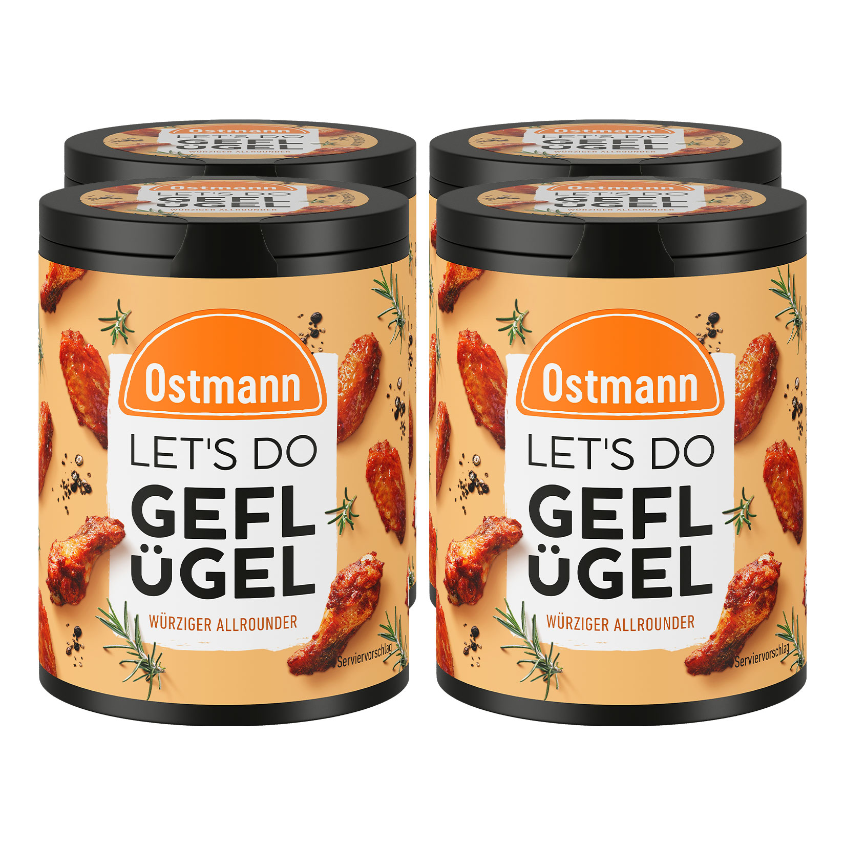 Ostmann Let's Do Gefl&uuml;gel Allrounder 80 g, 4er Pack - Bild 1