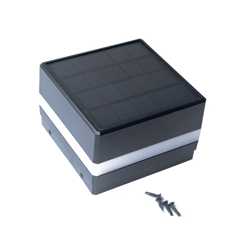 Home Deluxe Pfostenabdeckung mit Solar LED Beleuchtung CALLUX COVER - 1er Set - Bild 1