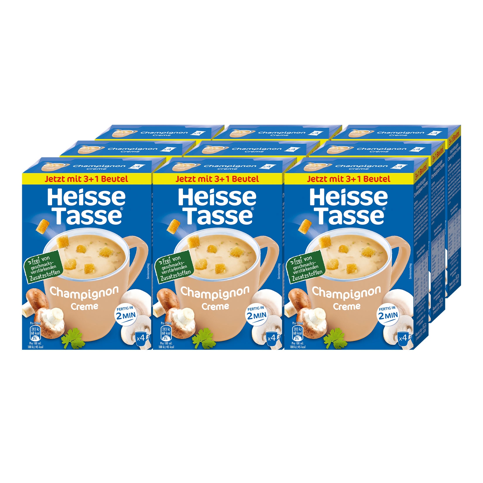 Erasco Heisse Tasse Champignon Creme 600 ml, 9er Pack - Bild 1