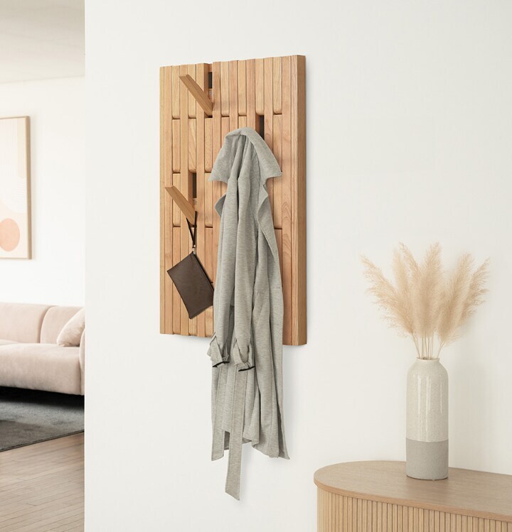 Home Deluxe Gardrobenpaneel Hellbraun QUEST – 55 x 4 x 105cm | 04058166313119