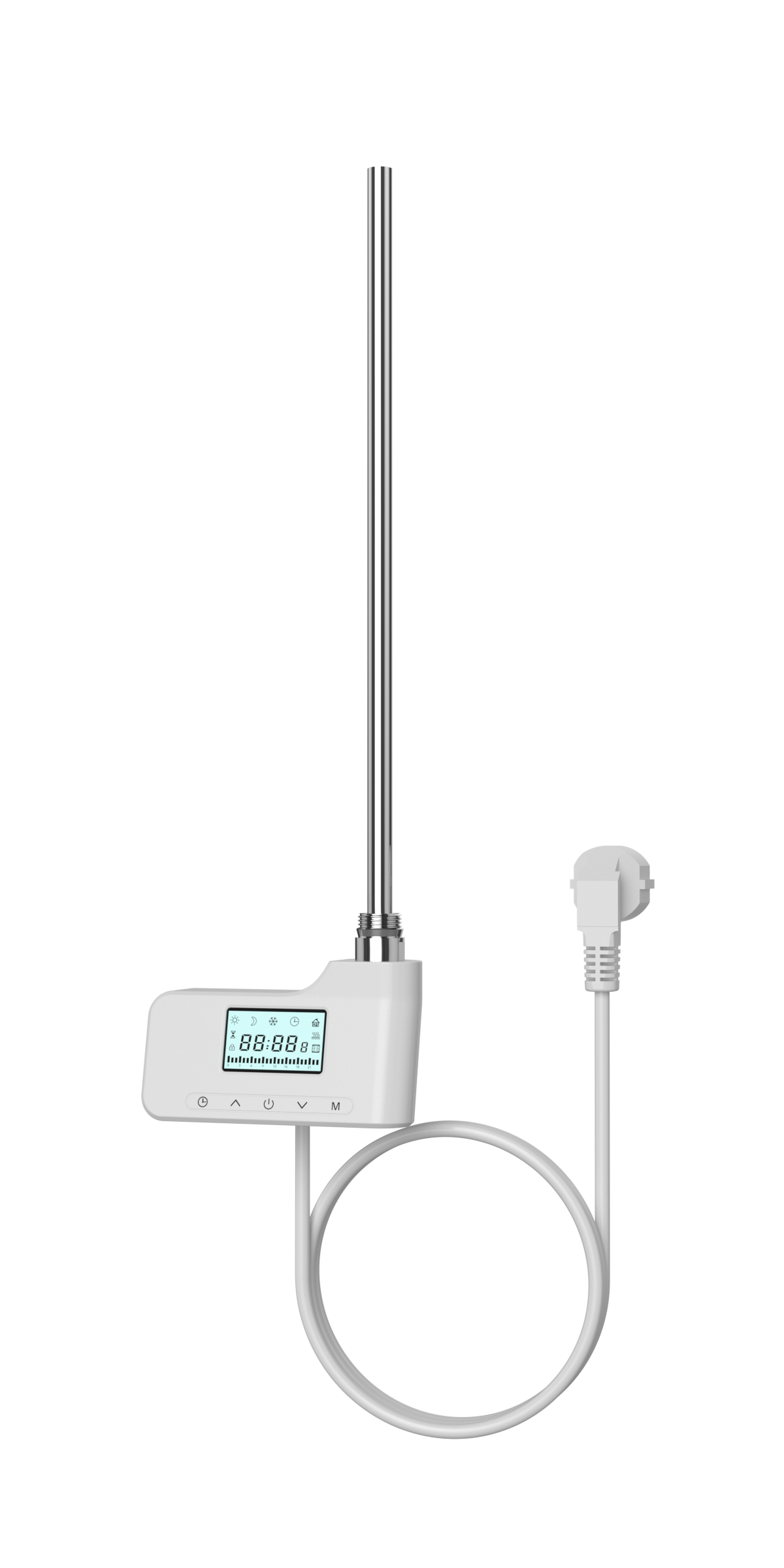 Heizstab 1000W  mit digital Thermostat wei&szlig; - Bild 1