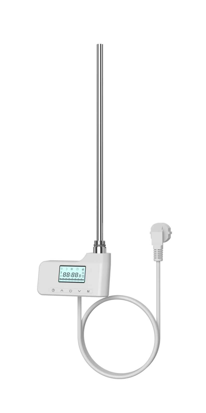 Heizstab 1000W mit digital Thermostat weiß