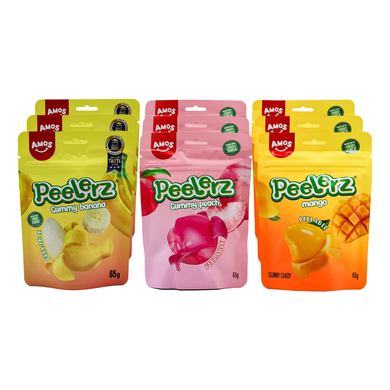 Amo Peelerz Gummib&auml;rchen verschiedene Sorten 65 g, 9er Pack - Bild 1