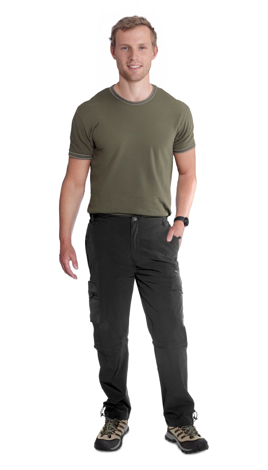 Spirit of Colours Trekkinghose Zip-Off – Herren Schwarz Gr. XL | 04311536081798