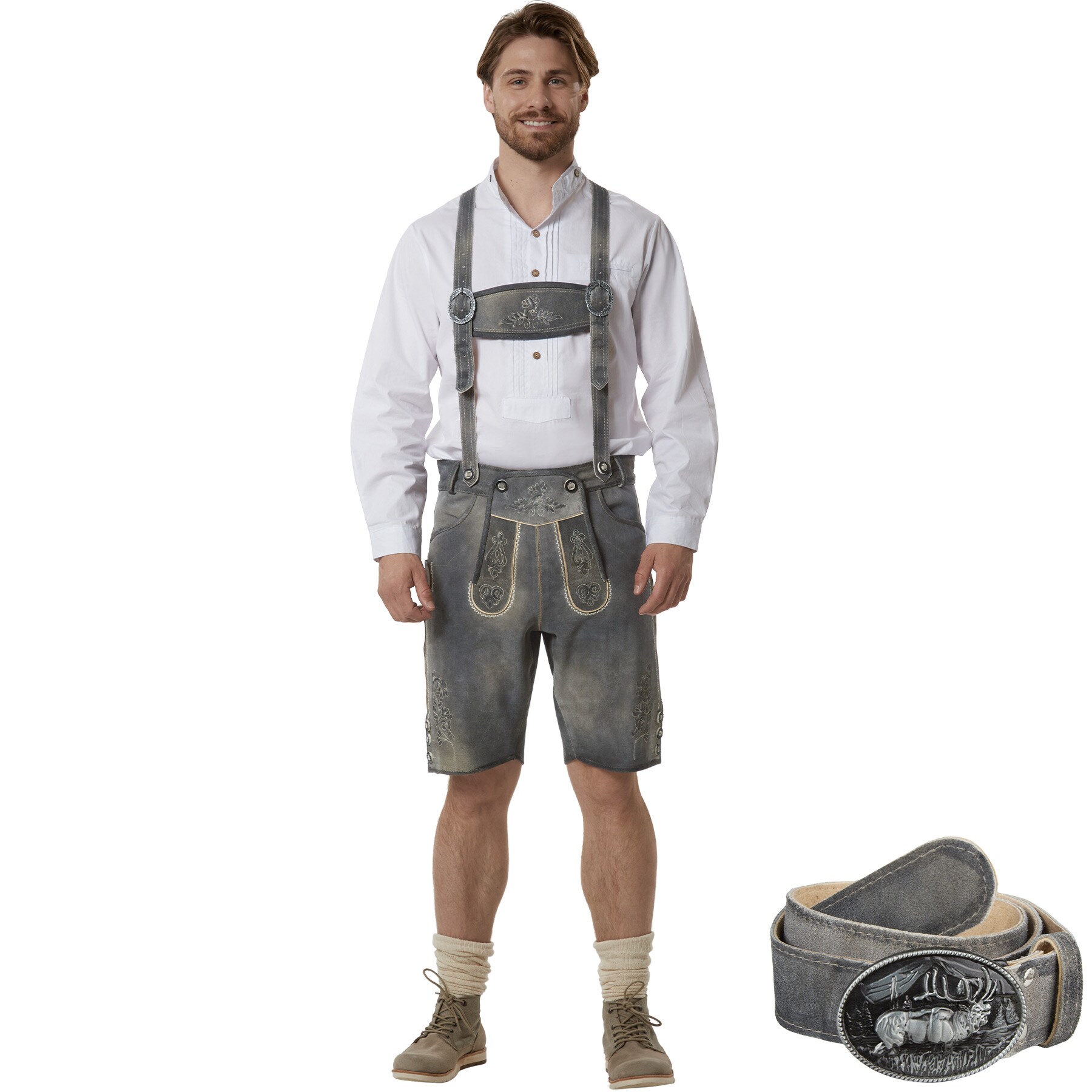 tectake&reg; Lederhose Joshua - Bild 1
