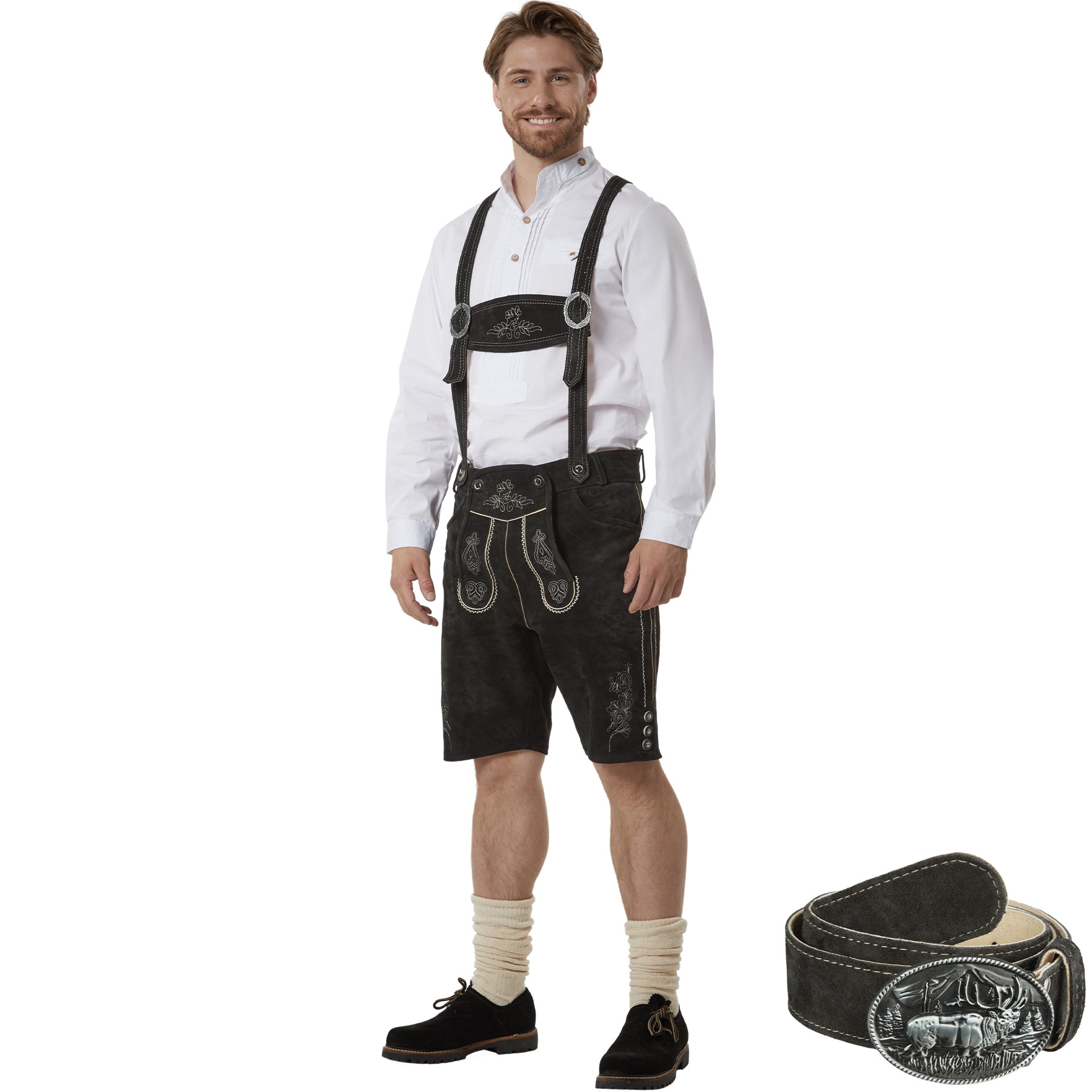 tectake&reg; Lederhose Jannis - Bild 1