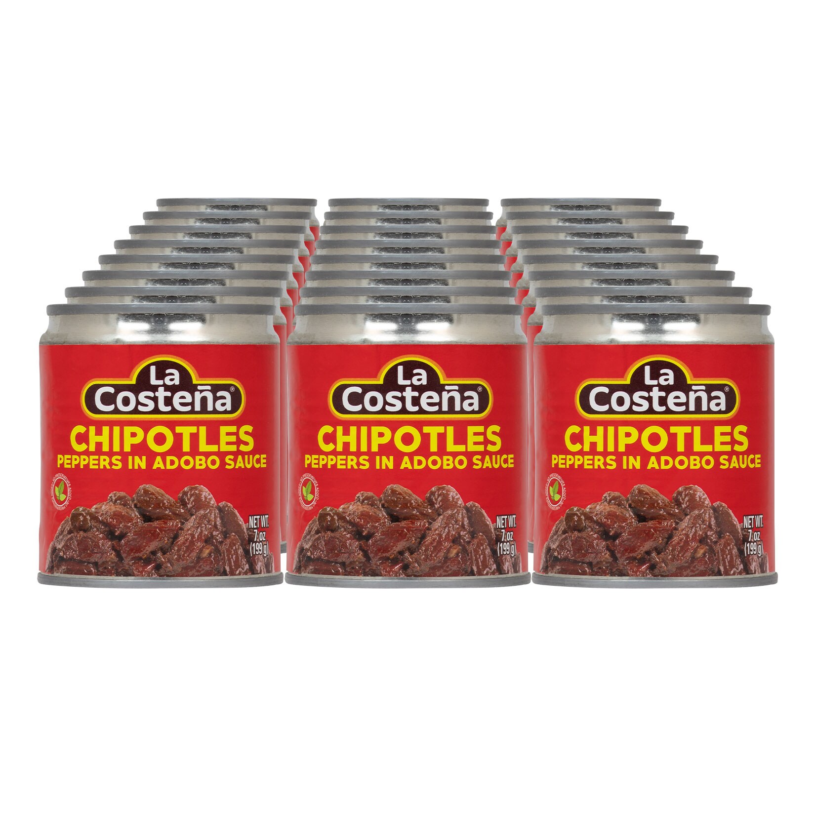 La Costena Chipotle Chilli in Adobo Sauce 199 g, 24er Pack - Bild 1
