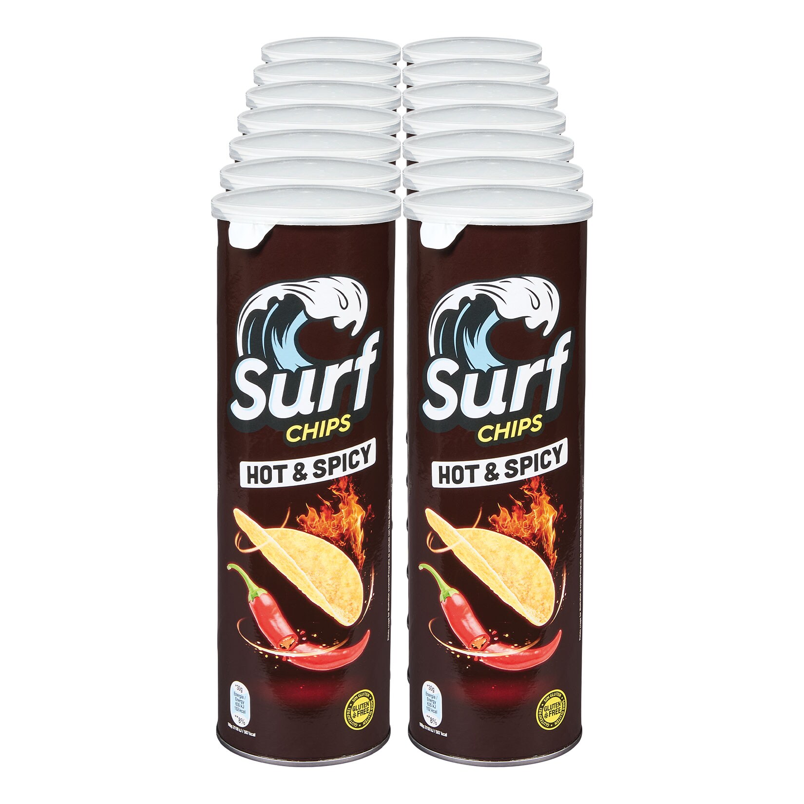 Surf Chips Hot & Spicy 160 g, 14er Pack - Bild 1