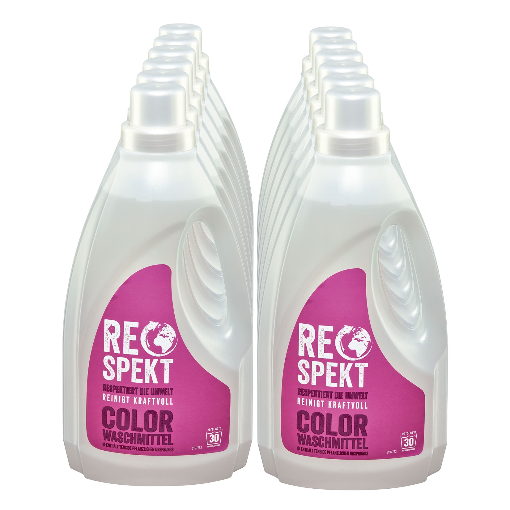 Respekt Colorwaschmittel 30 WL, 6er Pack - Bild 1