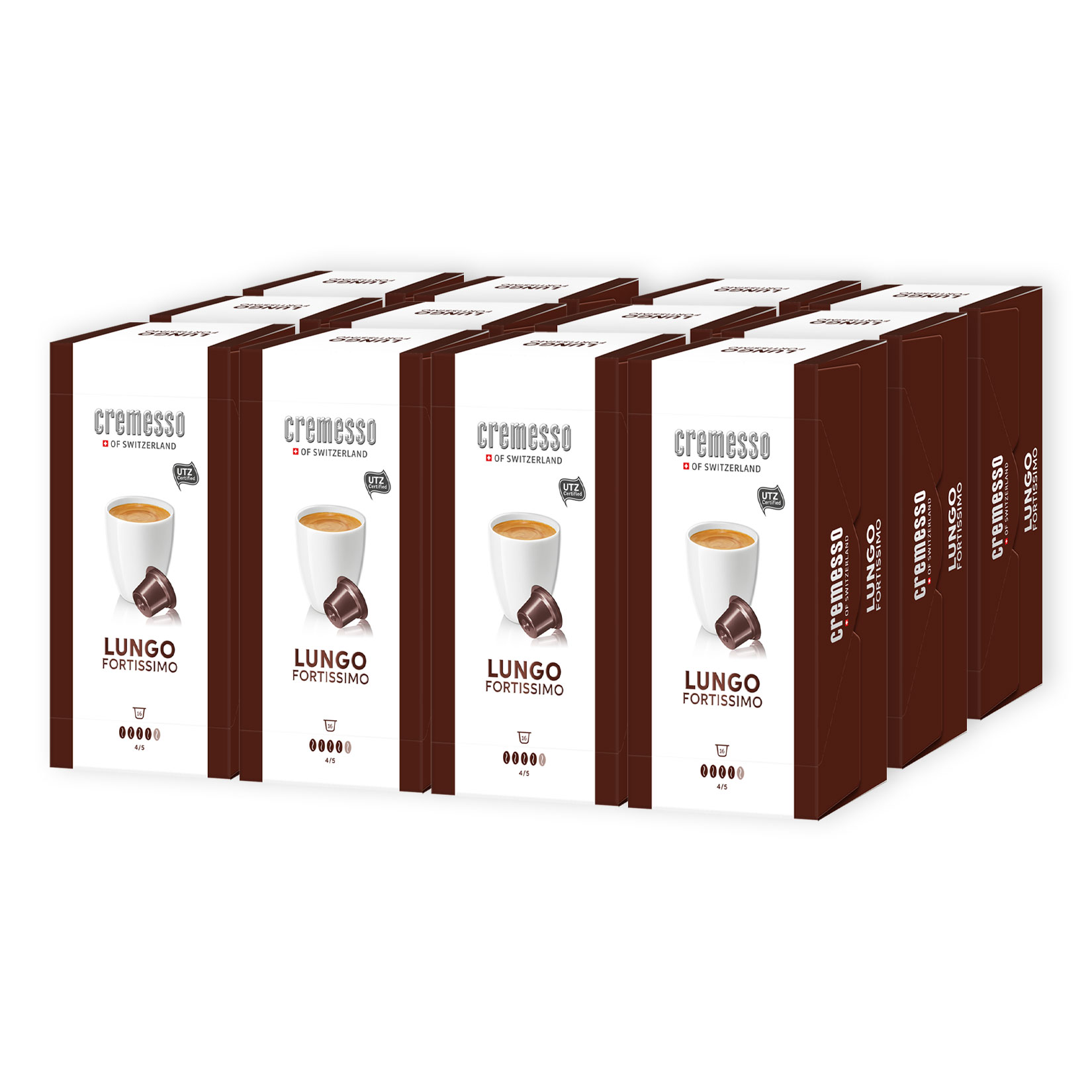 Cremesso Fortissimo Lungo Kaffee 16 Kapseln 96 g, 12er Pack - Bild 1