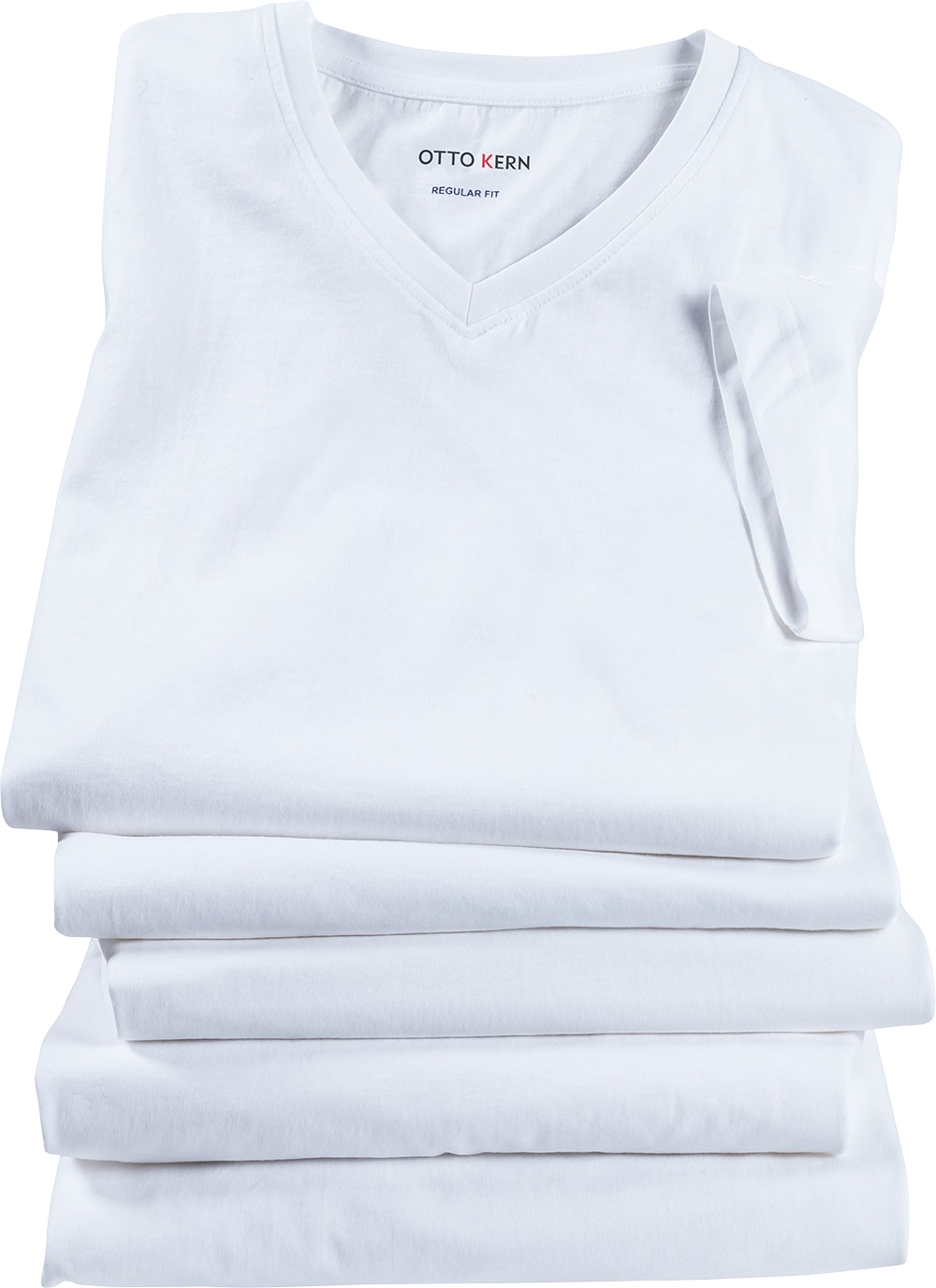 Otto Kern 5er Pack Herren T-Shirts V-Ausschnitt 100% Baumwolle