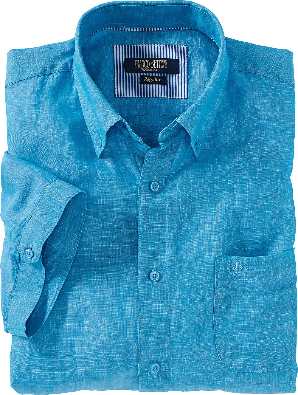 Franco Bettoni Herren Leinen-Baumwollhemd - Bild 1