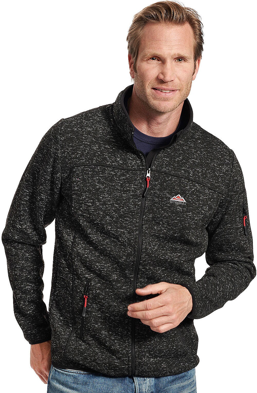 Stubai Herren Strickfleecejacke